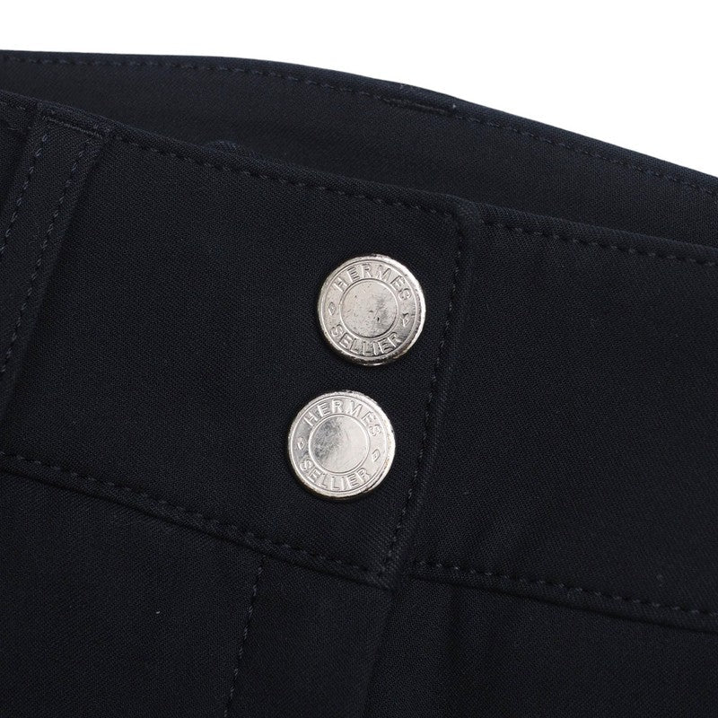 HERMES Pants cotton black Jump Women 34