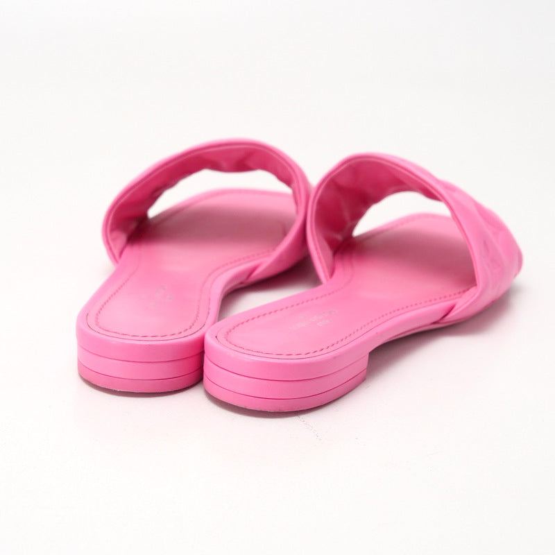 LOUIS VUITTON Sandals leather pink revival line Women 36