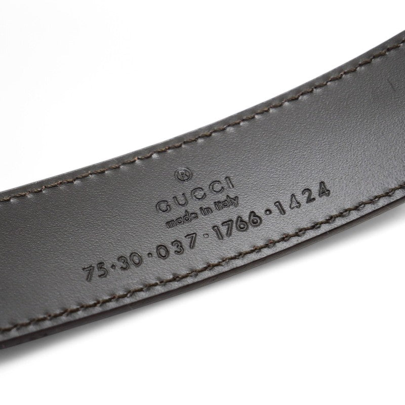 GUCCI belt 037 1766 424 leather gold 75ã»30