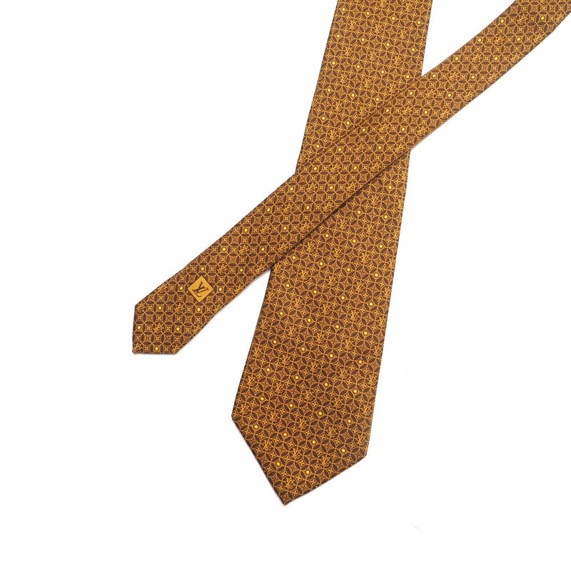 LOUIS VUITTON tie silk Brown type mens