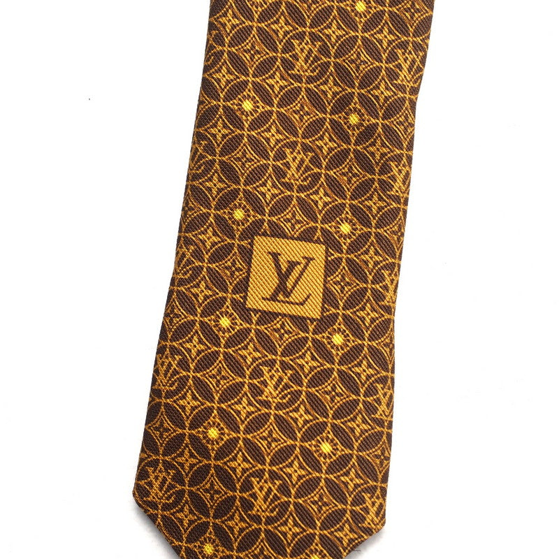 LOUIS VUITTON tie silk Brown type mens