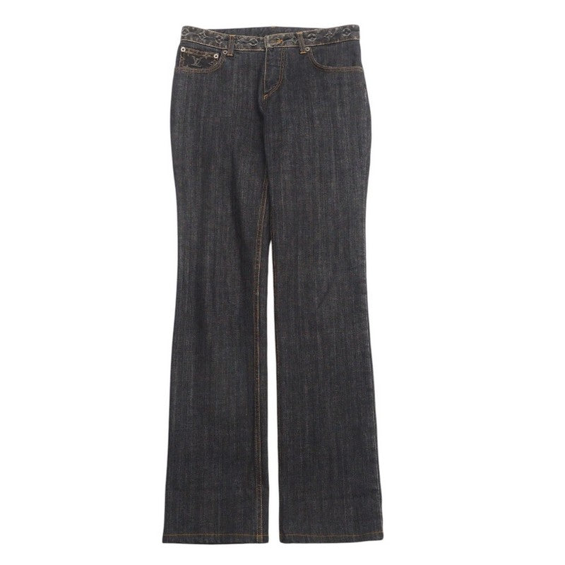 LOUIS VUITTON Denim pants 072WWLPA02CF7 Cotton denim Black type Women 38