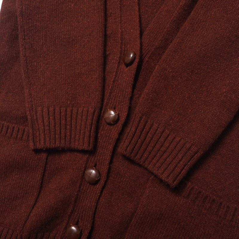HERMES knit 27-7708 knit Brown type Women 36