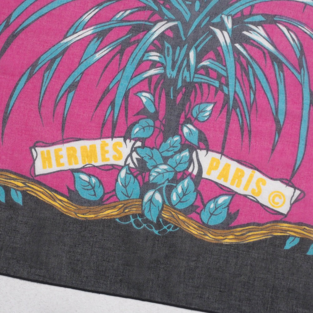 HERMES Stall cotton Pink x Black others