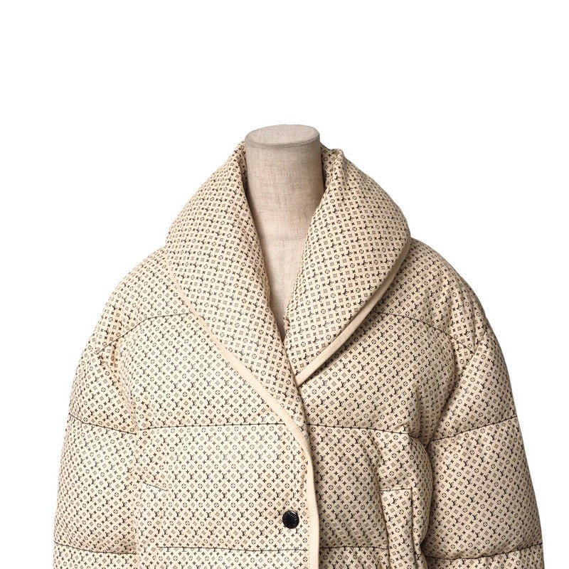 LOUIS VUITTON Down jacket FJLJ06YCM Sheep leather Ivorytype Women 38