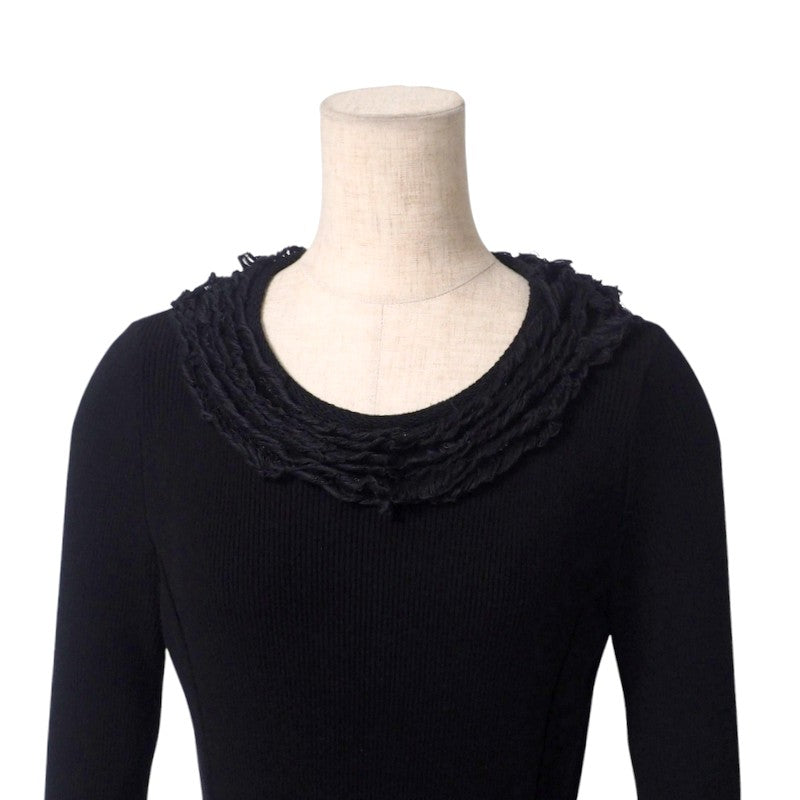 BURBERRY BLACK LABEL one piece D5N82-316-09 68% rayon, 32% polyester black Women 38