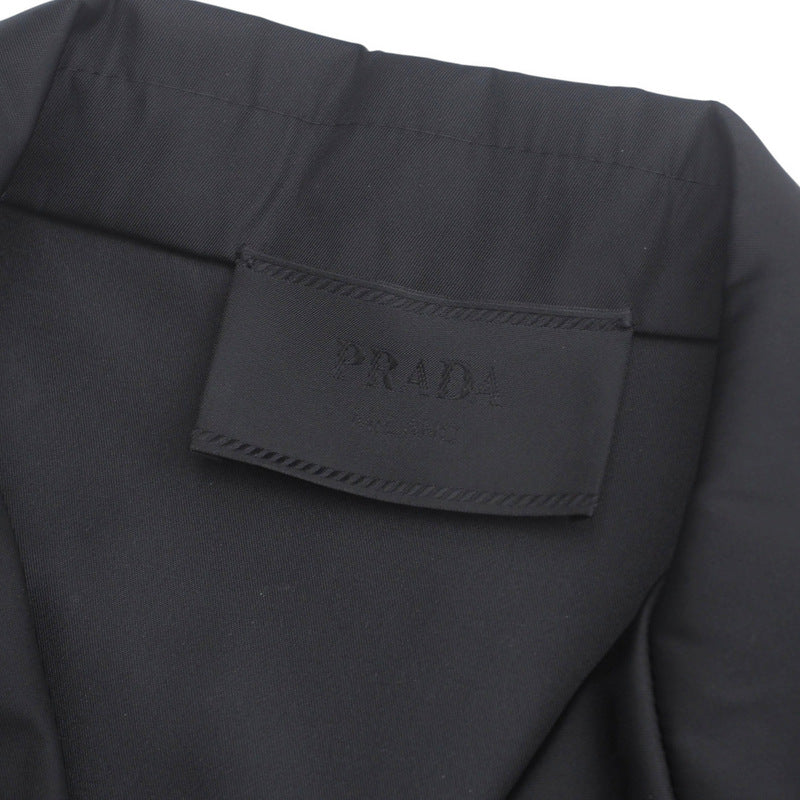 PRADA Short sleeve shirt SC449 S182 1WQ8 Nylon black mens M(180/96A)