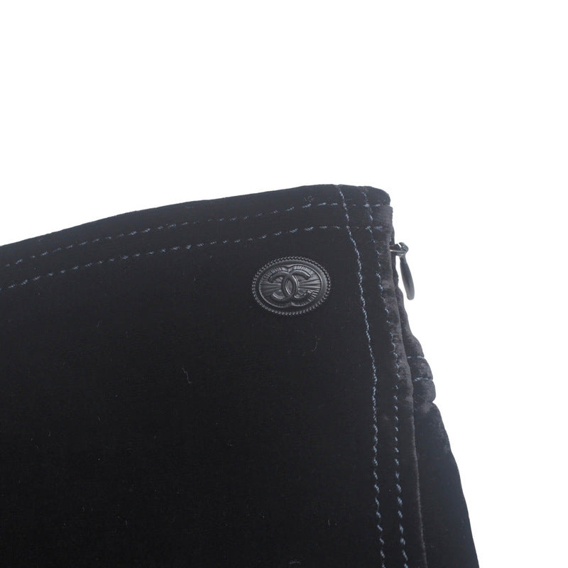 CHANEL Cropped pants P46655V34571 Velor black mens 34