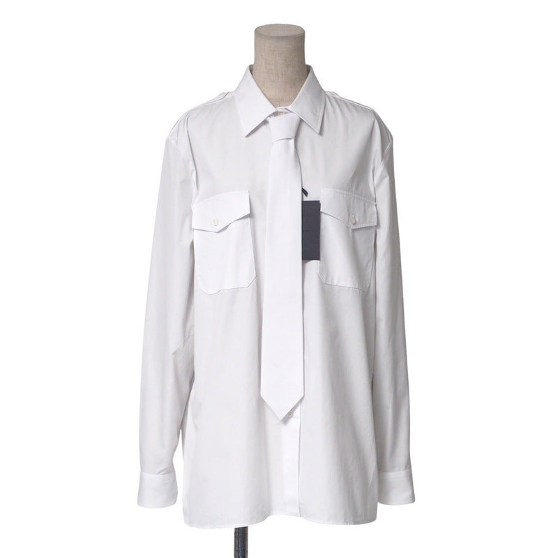 PRADA Long sleeve shirt DNA91Q cotton 100% white Women 44