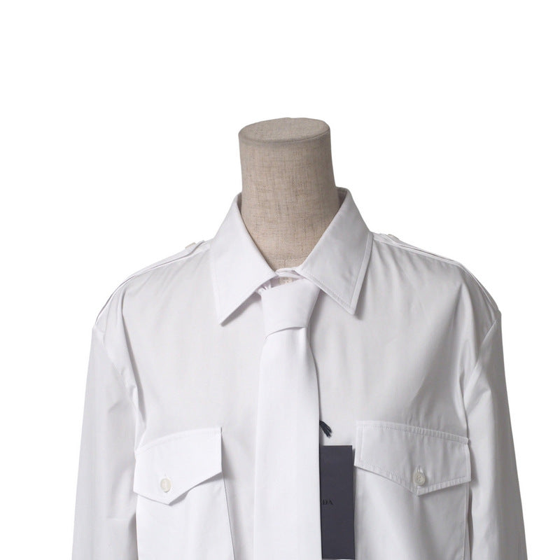 PRADA Long sleeve shirt DNA91Q cotton 100% white Women 44
