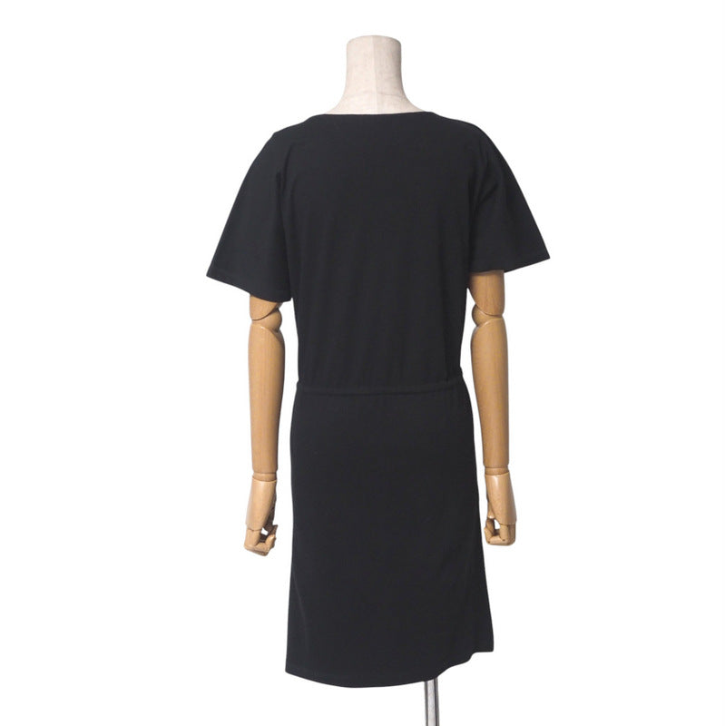 HERMES one piece cotton 100% black Women 34