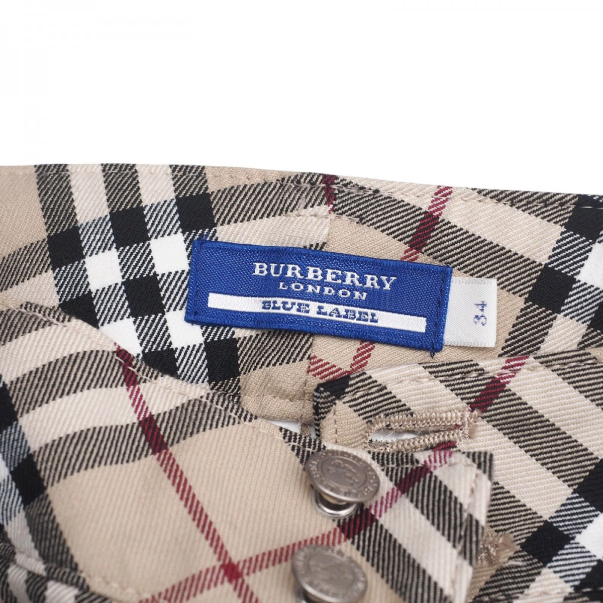 BURBERRY BLUE LABEL Pants FQ536-283-43 cotton beige Women 34