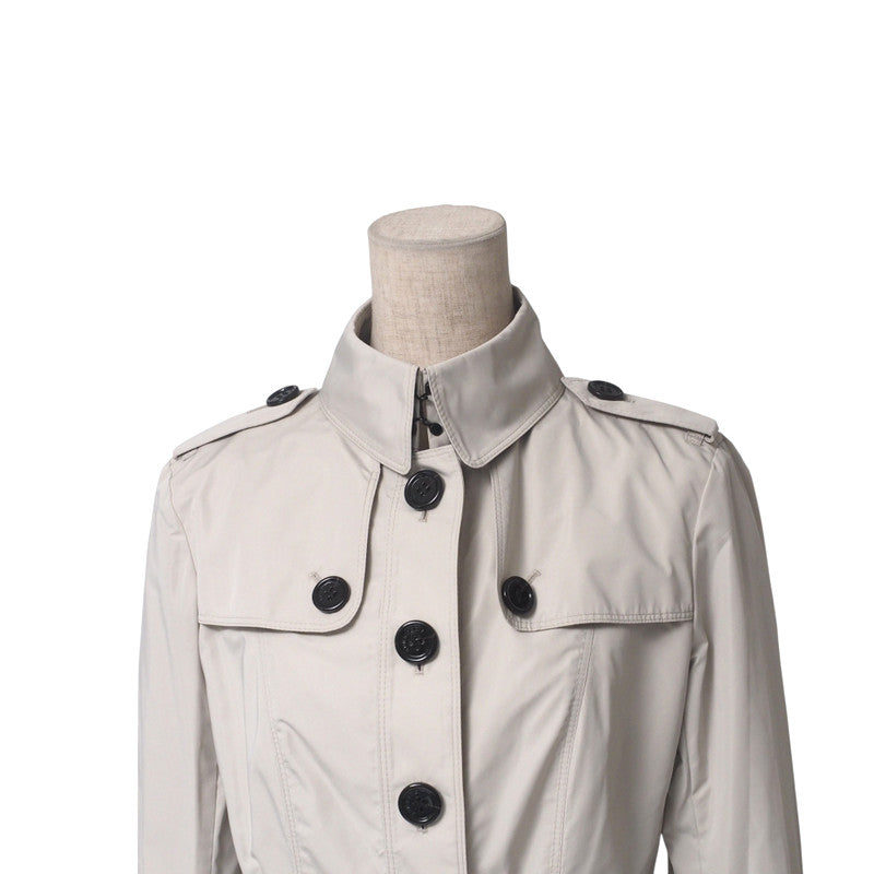 BURBERRY trench coat B1A21-306-40 polyester cream Women 36