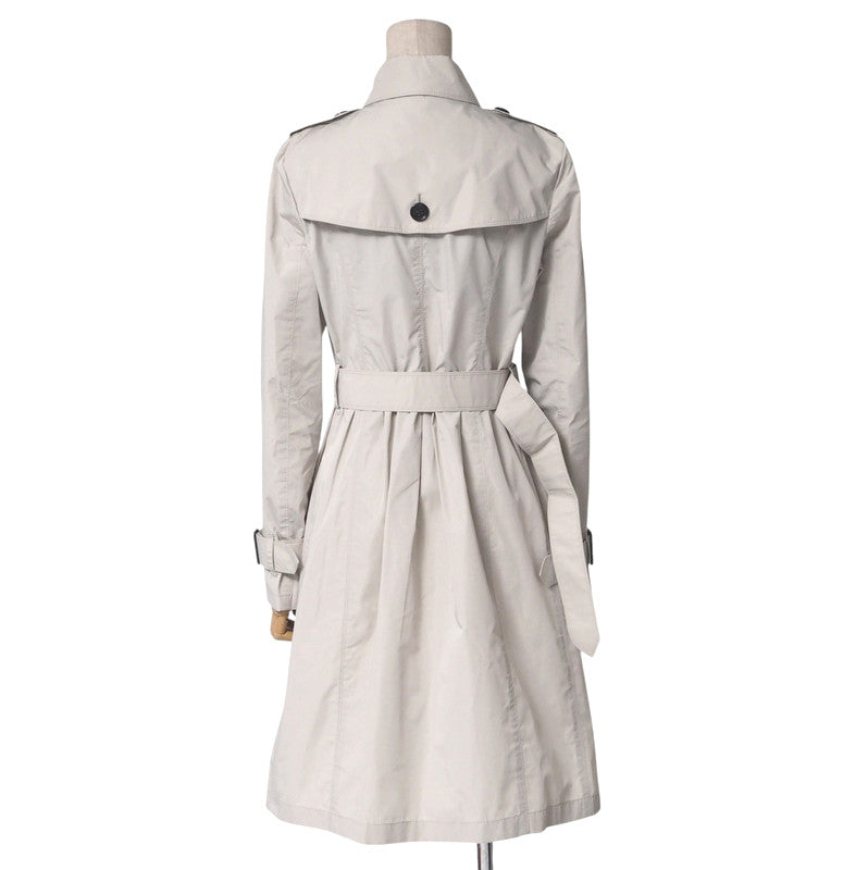 BURBERRY trench coat B1A21-306-40 polyester cream Women 36