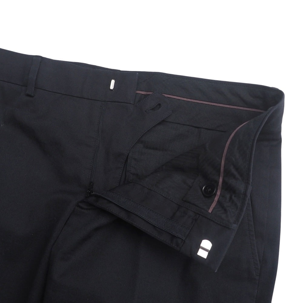 HERMES Pants 83520500 cotton Navy Women 40