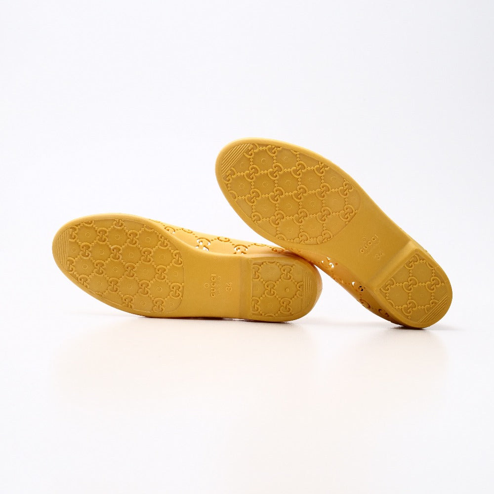 GUCCI pumps rubber yellow Women 34