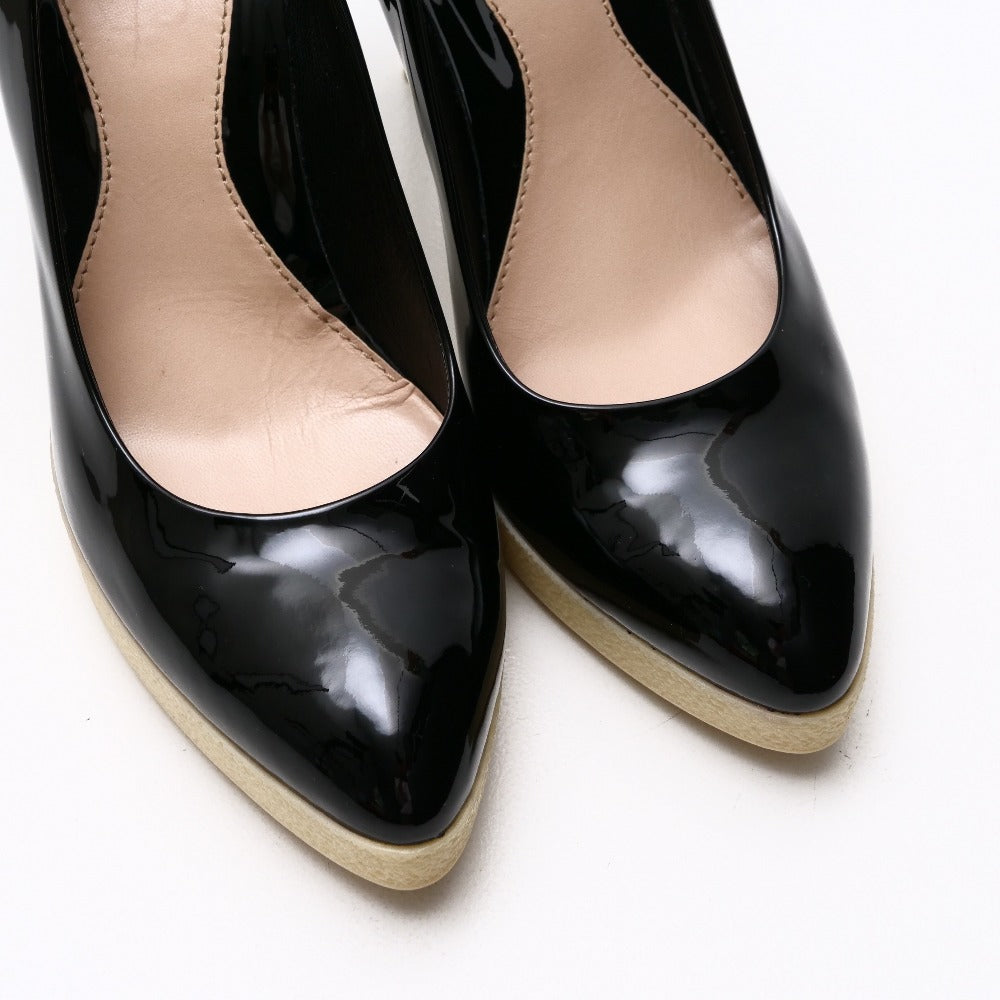 GUCCI pumps 270254 Patent leather black Women 38
