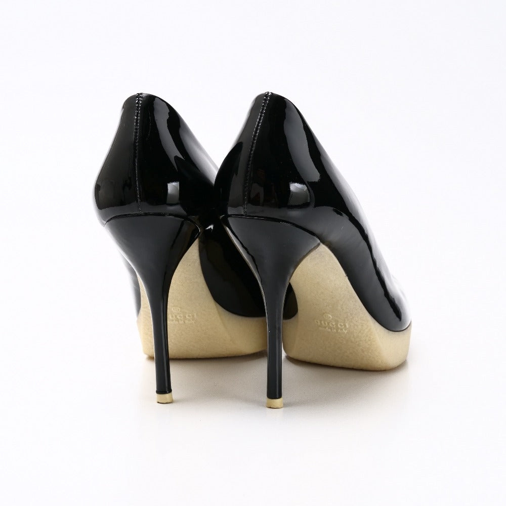 GUCCI pumps 270254 Patent leather black Women 38