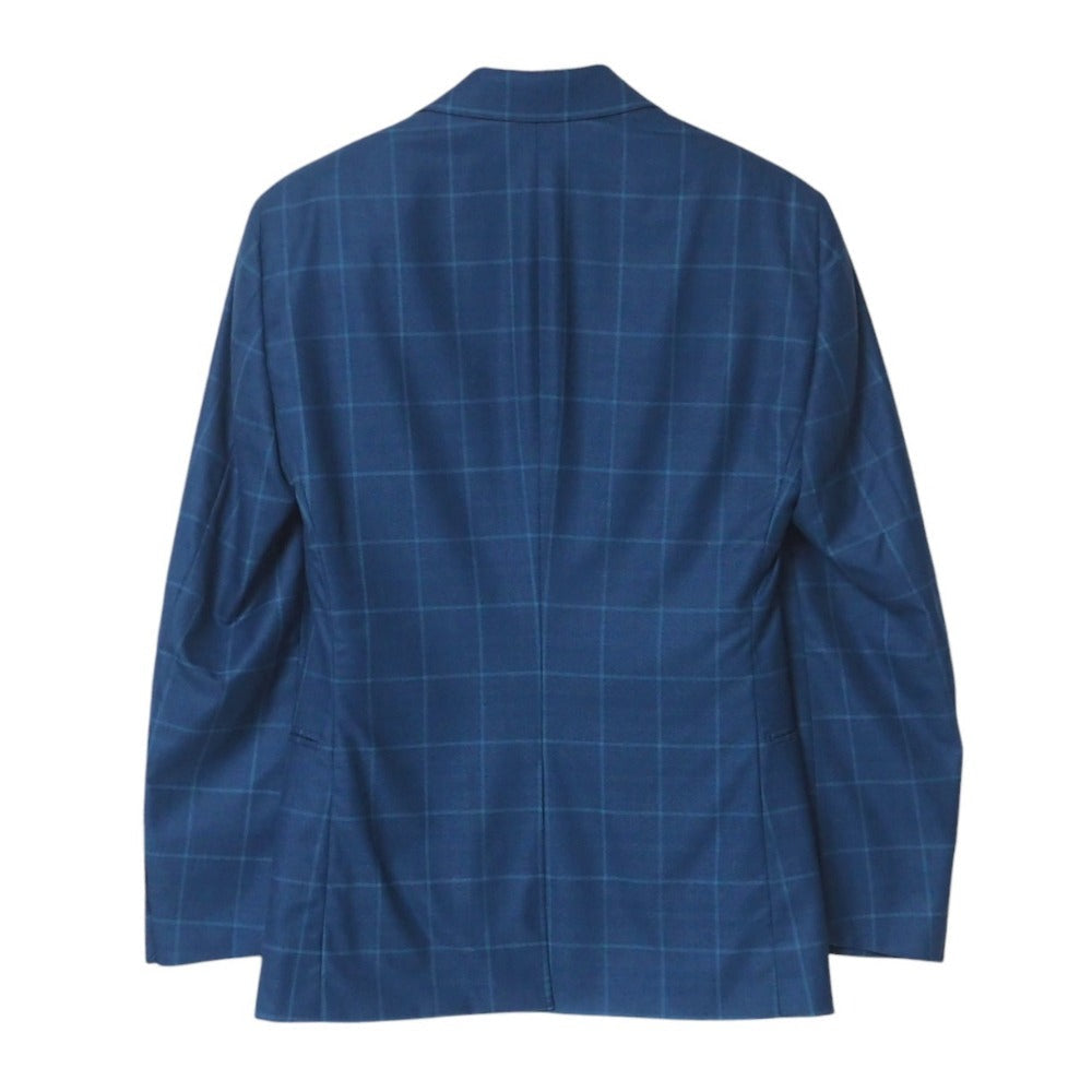 HERMES suit G9300 73% wool, 27% silk Navy mens 42