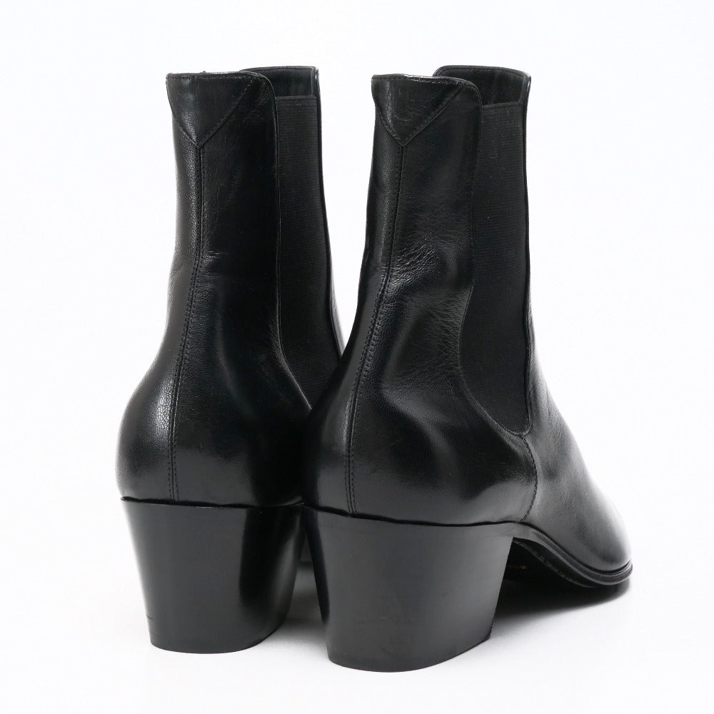 SAINT LAURENT PARIS boots 669173 Genuine Leather black Women 38