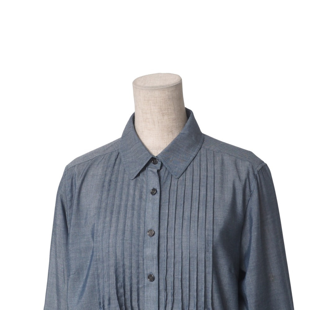 BURBERRY blouse FEA72-479-28 polyester Blue type Women 40