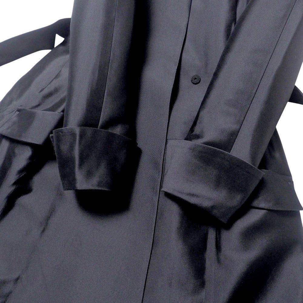 Christian Dior coat 6C21802A1620 silk black Women 36(F)