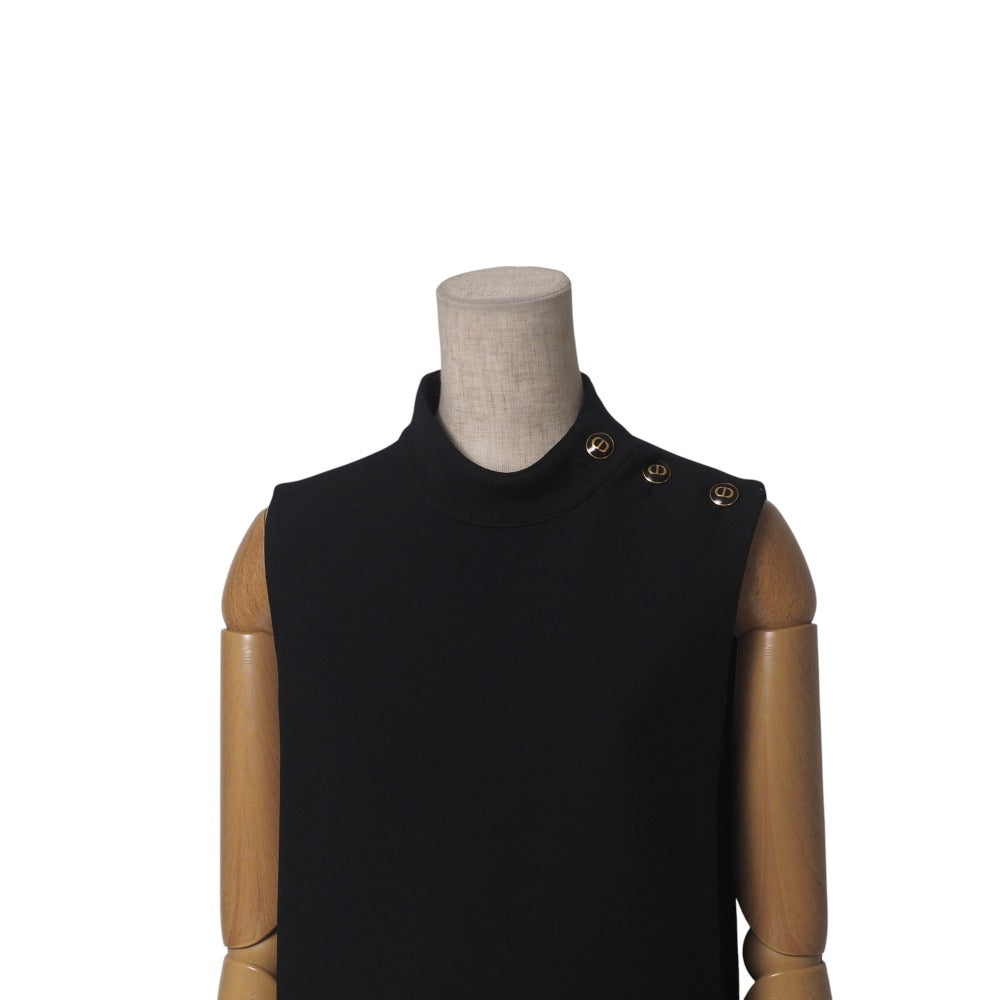 Christian Dior one piece 111R17A1166 wool black Women 38