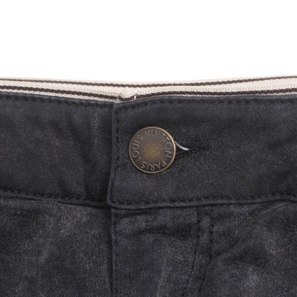 LOUIS VUITTON Cropped pants RW102W WRPA18DB5 98% cotton, 2% polyurethane black Women 42