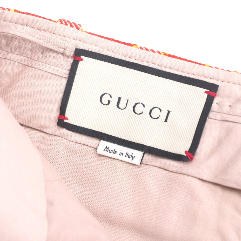 GUCCI Shorts 609574 tweed Orange x Yellow Women 36