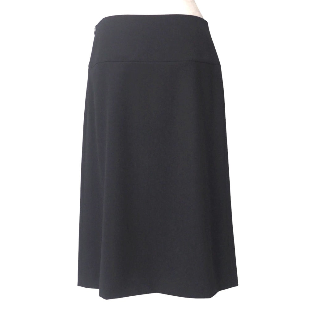 HERMES skirt 98% wool, 2% polyurethane black Women 38