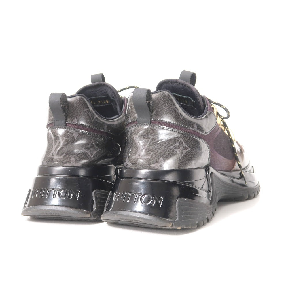 LOUIS VUITTON sneakers Æâ°ÆâÆAÆEÆFÆC ÆpÆâ¹ÆX enamel Black Brown Gray Gold GO1128 mens 9
