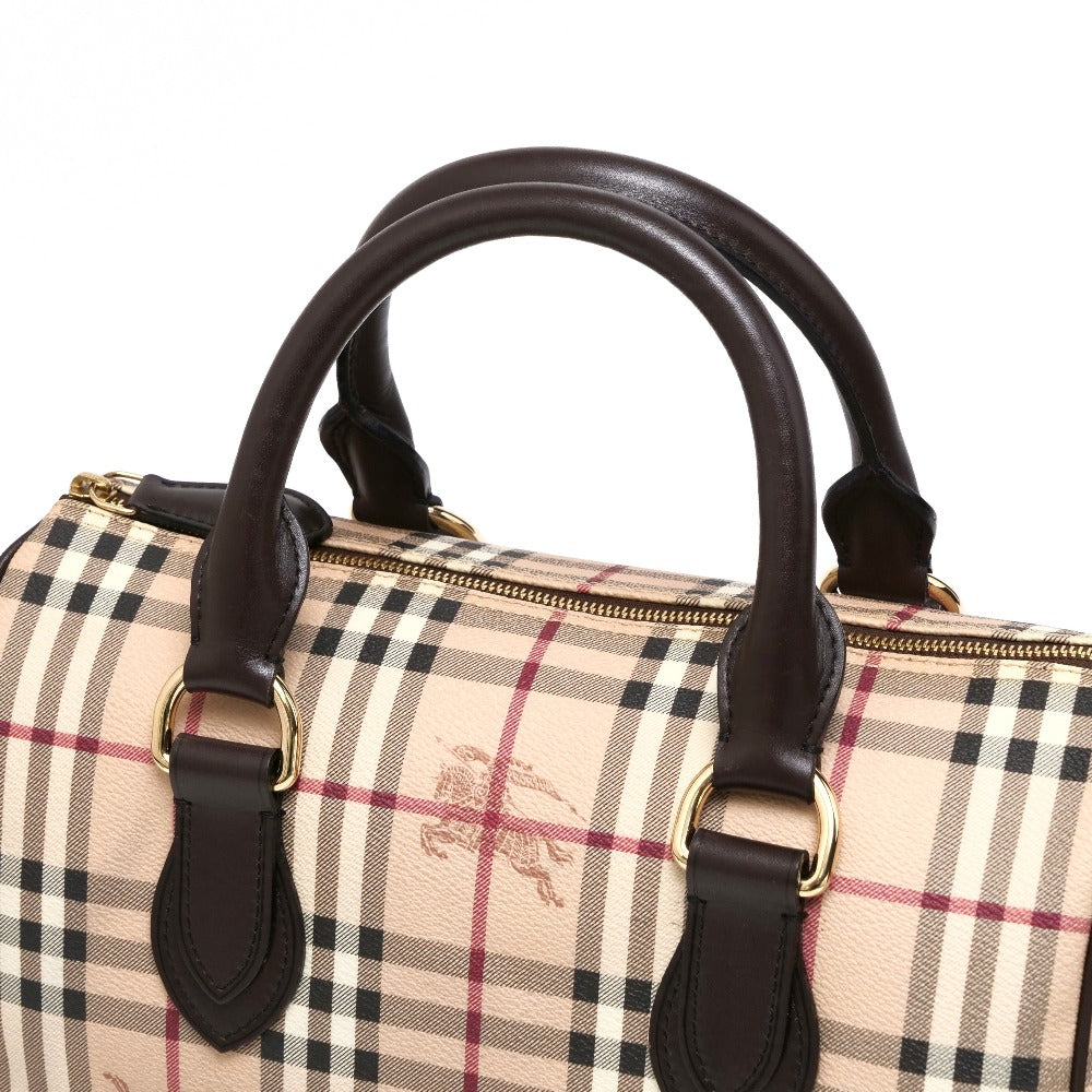BURBERRY Handbag 3460094 PVC beige black white red Women