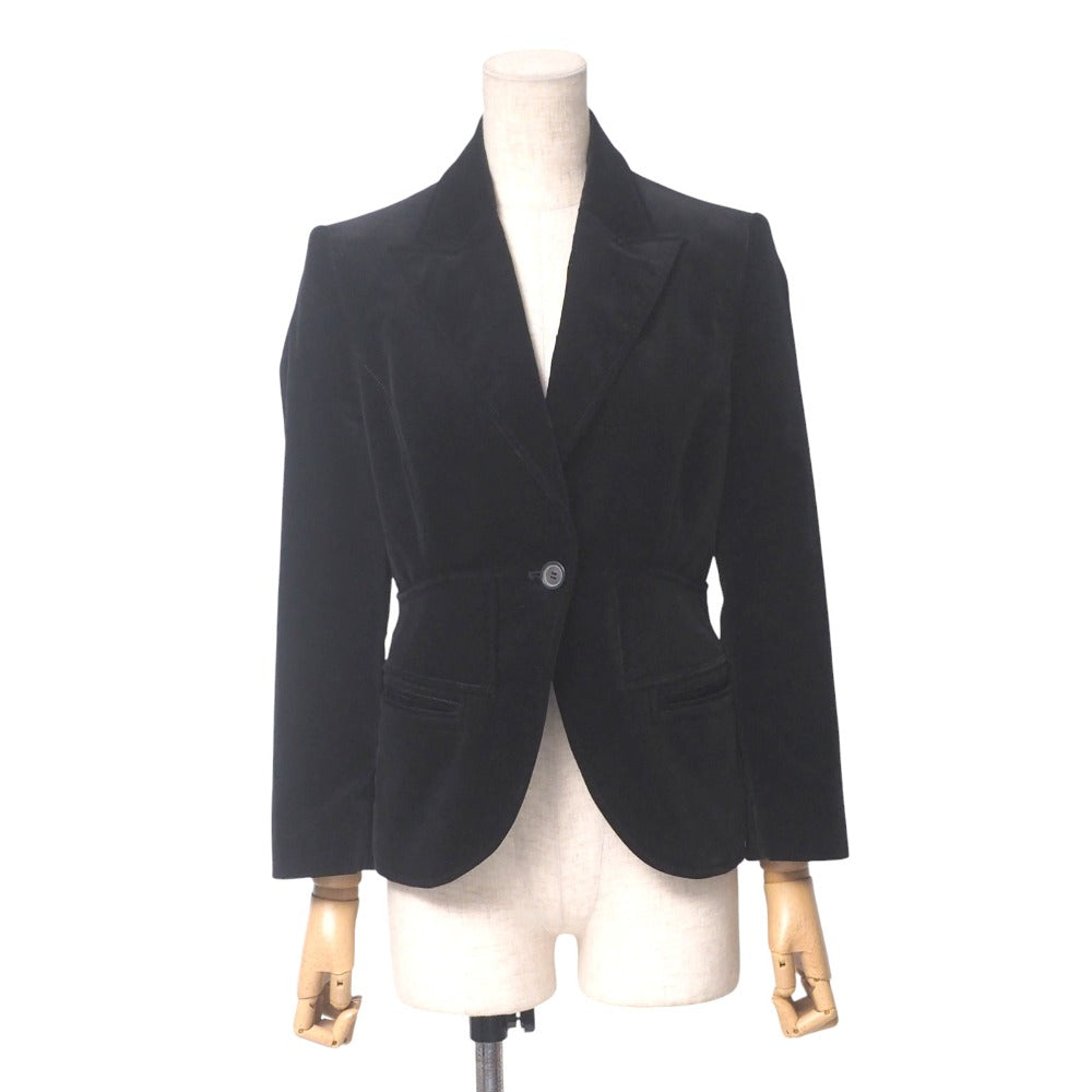 GUCCI tailored jacket cotton black 148400 ZM028 Women 40