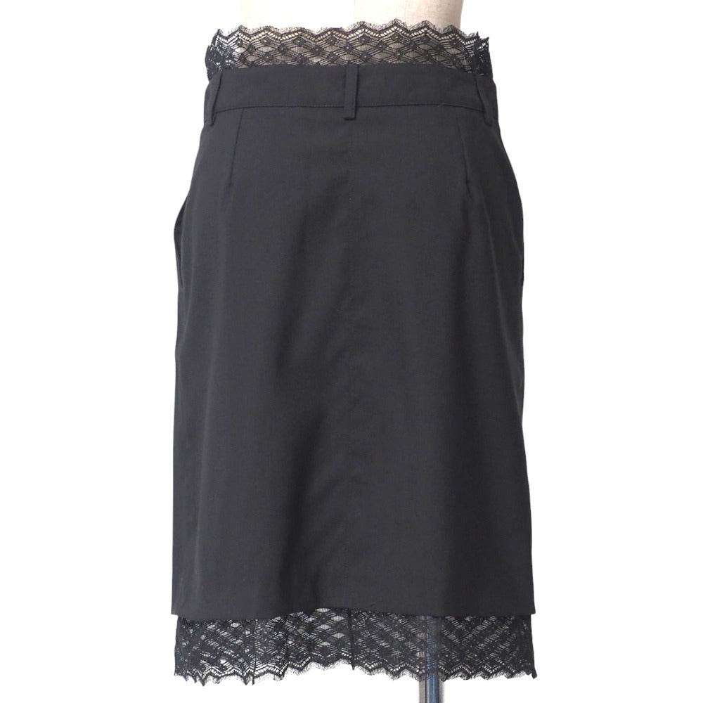 CHANEL skirt wool black P23486V13701 Women 34