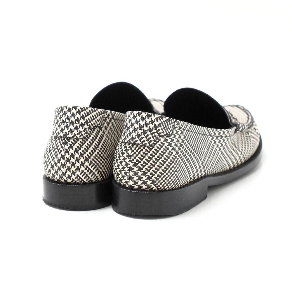 SAINT LAURENT PARIS loafers Smooth Rubbed White black mens 40