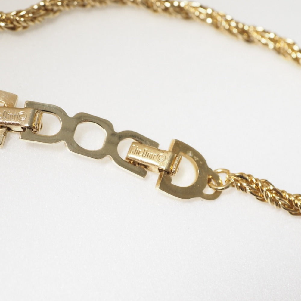 Christian Dior Necklace metal gold ChainNecklace Women(Unisex)
