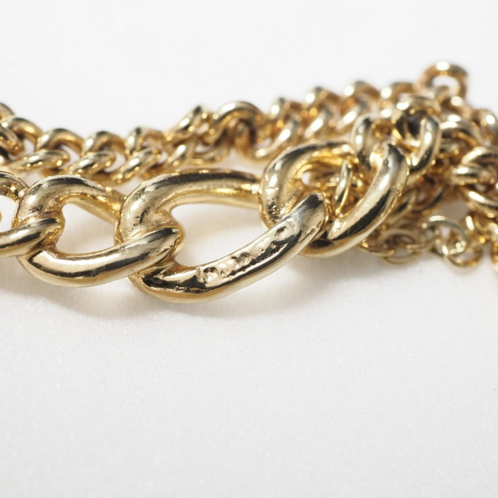 Christian Dior Necklace Rhinestone , Alloy gold Women(Unisex)