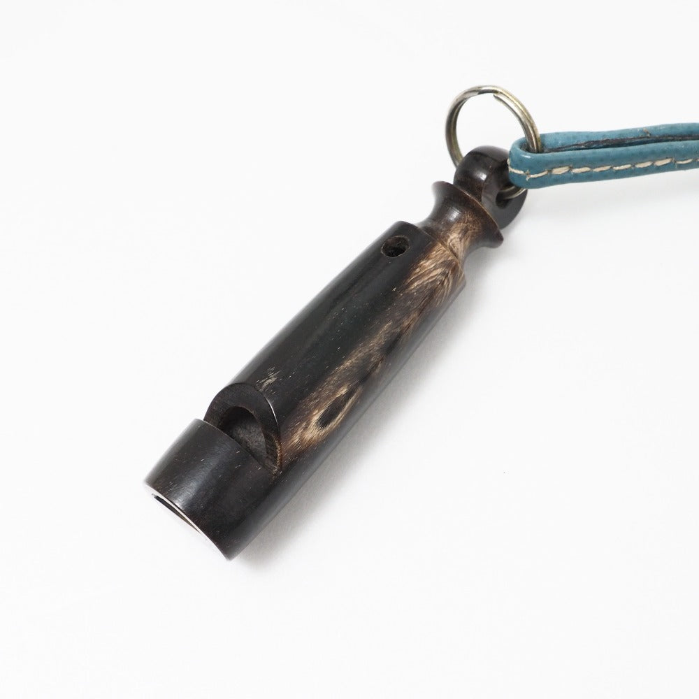 HERMES Necklace leather Blue type unisex(Unisex)