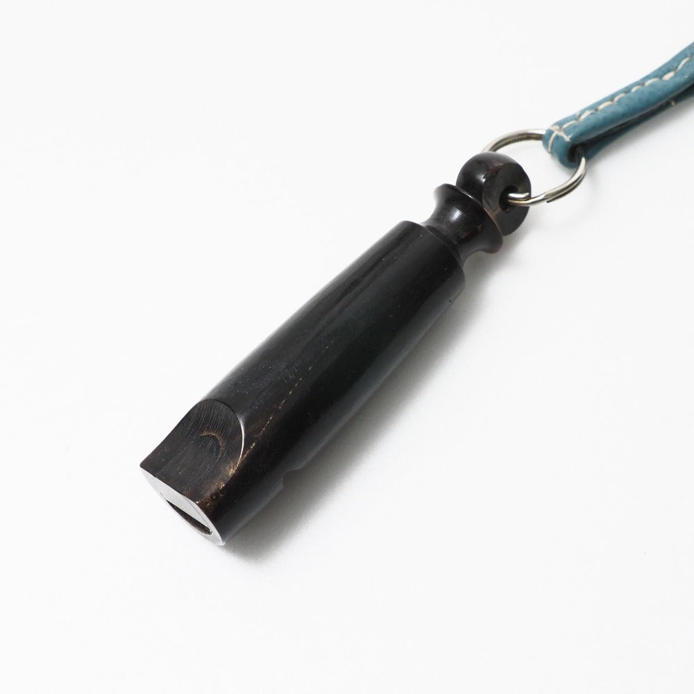 HERMES Necklace leather Blue type unisex(Unisex)