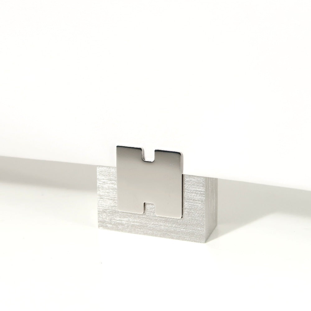 HERMES Photo frame metal Silver Women(Unisex)