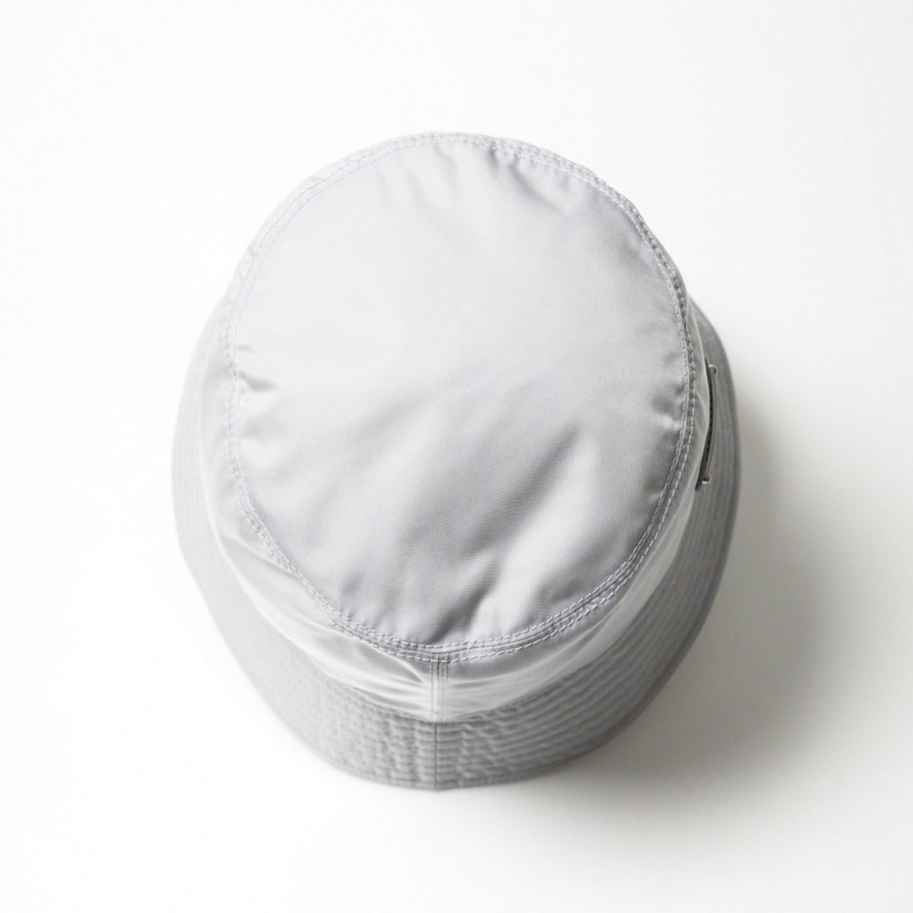 PRADA hat 100% recycled polyamide Silver gray type 1HC137 2DMI Women M/58cm