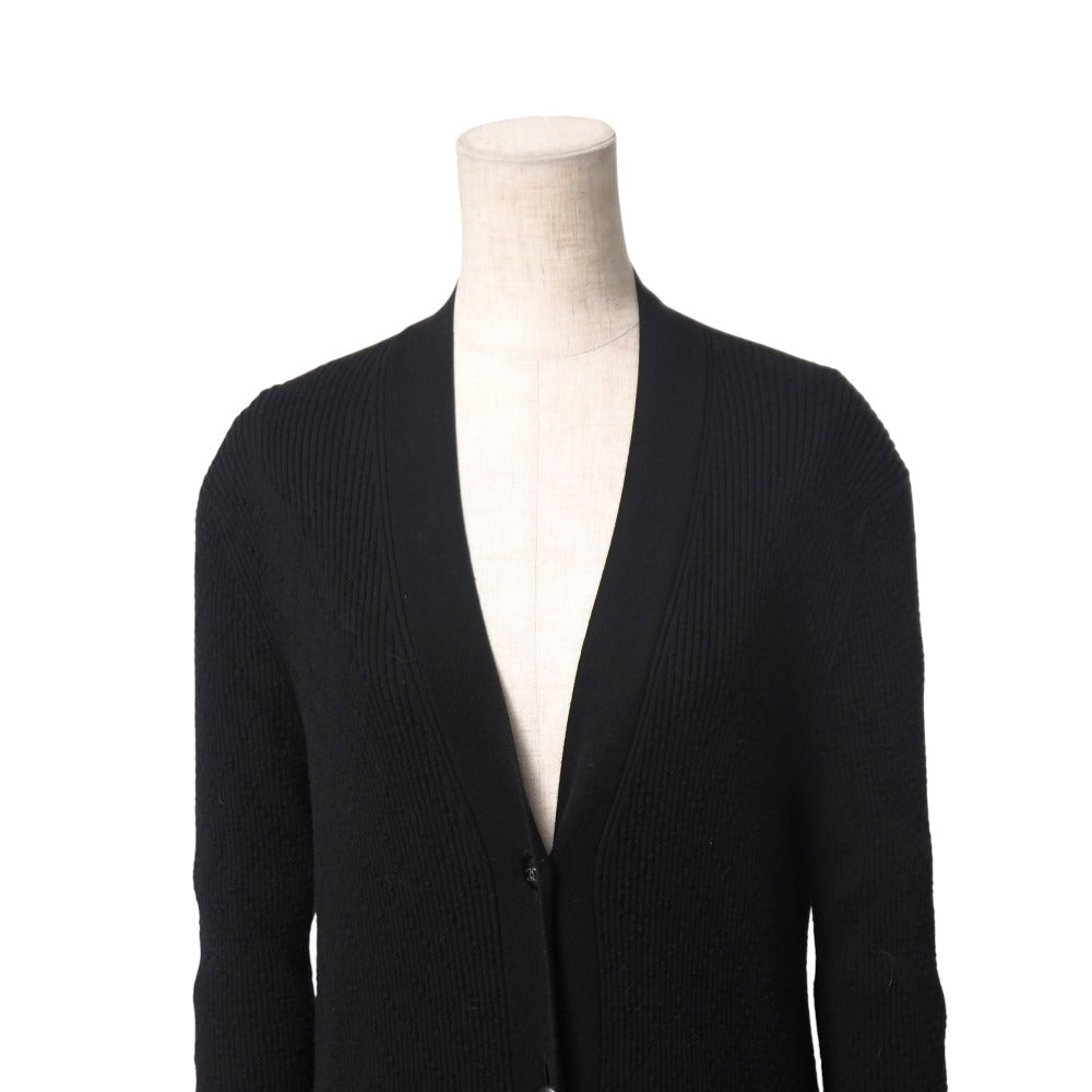 CHANEL knit cotton black P45654 Women 38