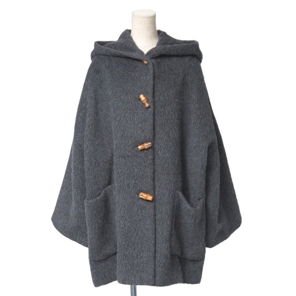 GUCCI Duffel coat alpaca Gray type 214-0211-7205 Women 38
