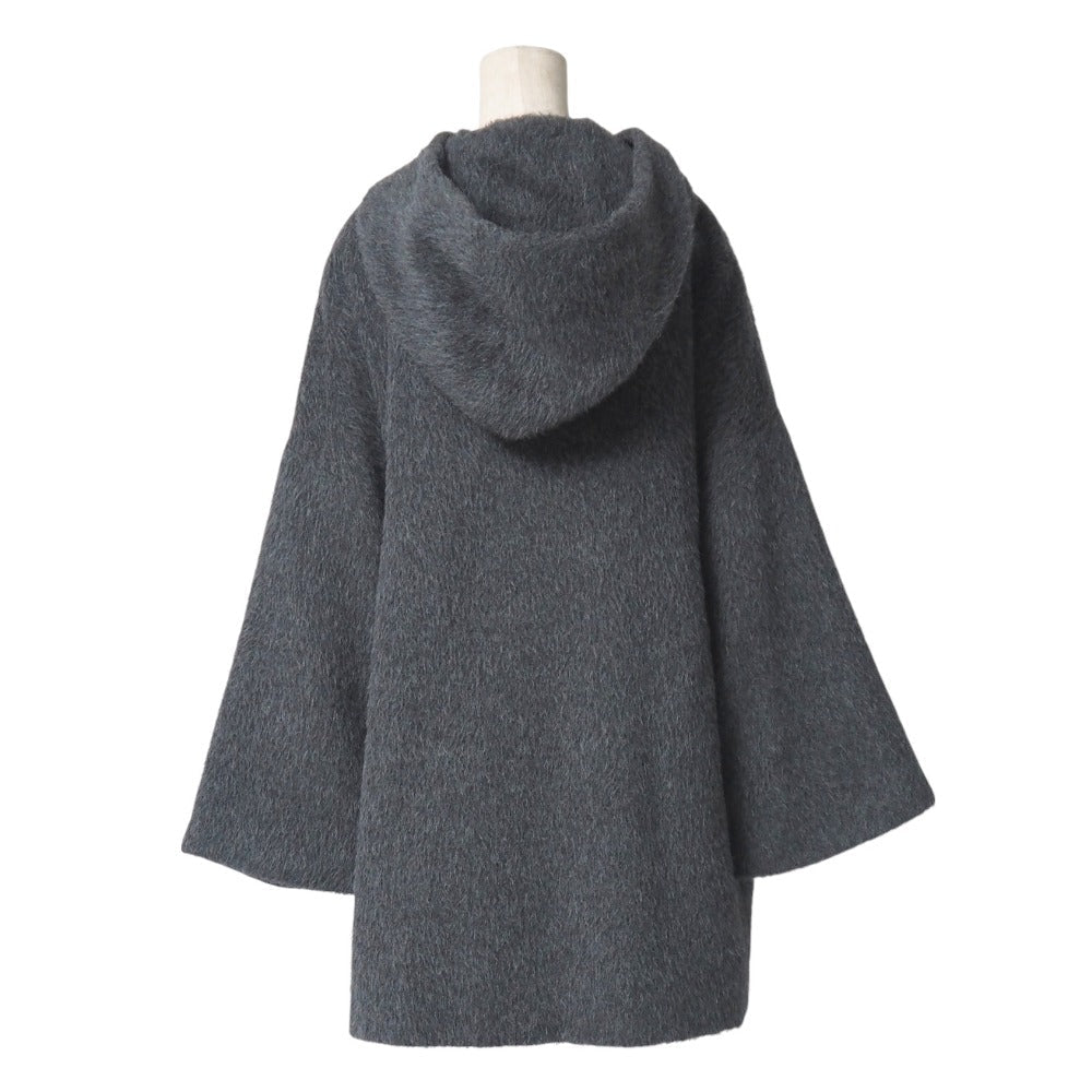 GUCCI Duffel coat alpaca Gray type 214-0211-7205 Women 38