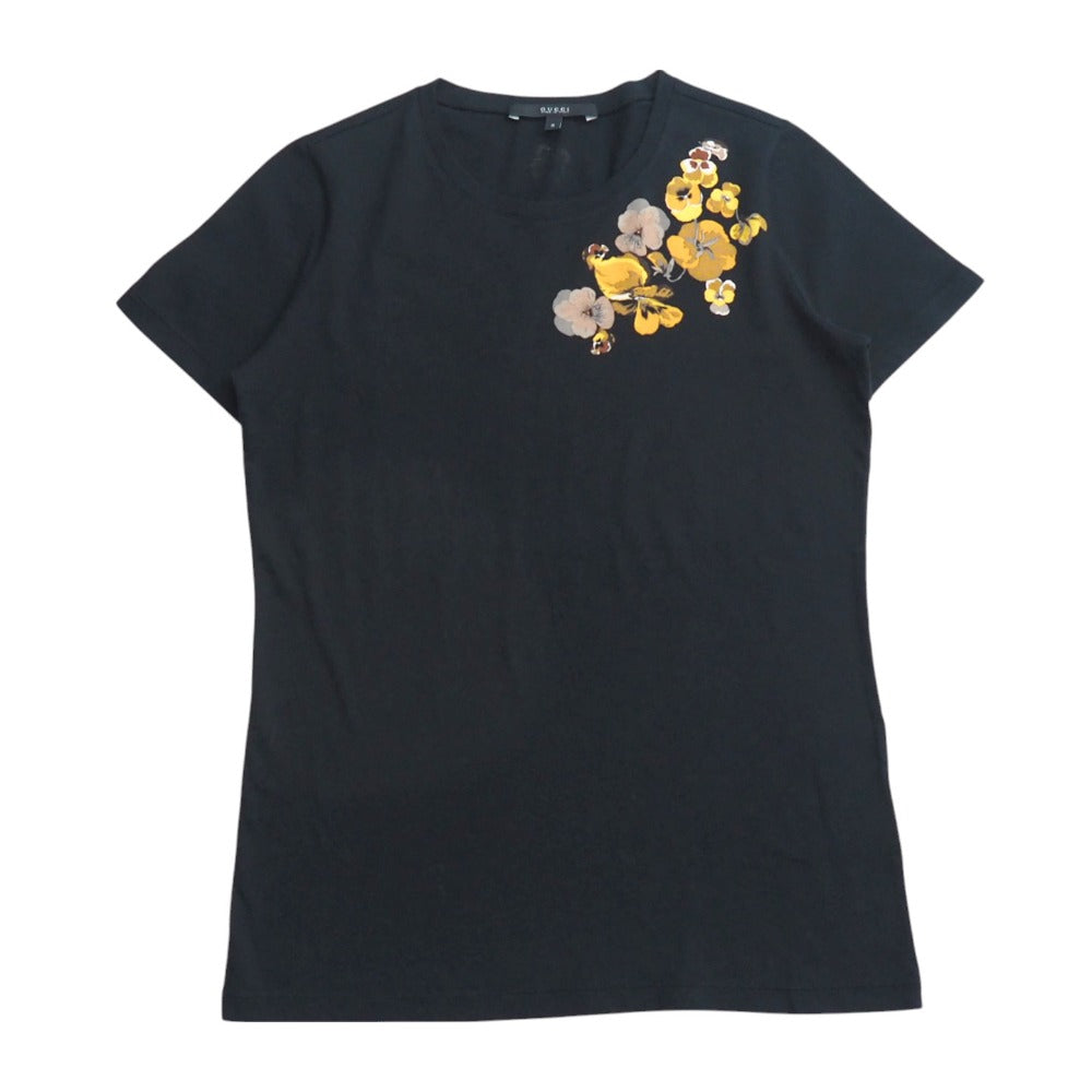 GUCCI Short sleeve T-shirt cotton Black Beige type Yellow type 271582 X3776 Women S