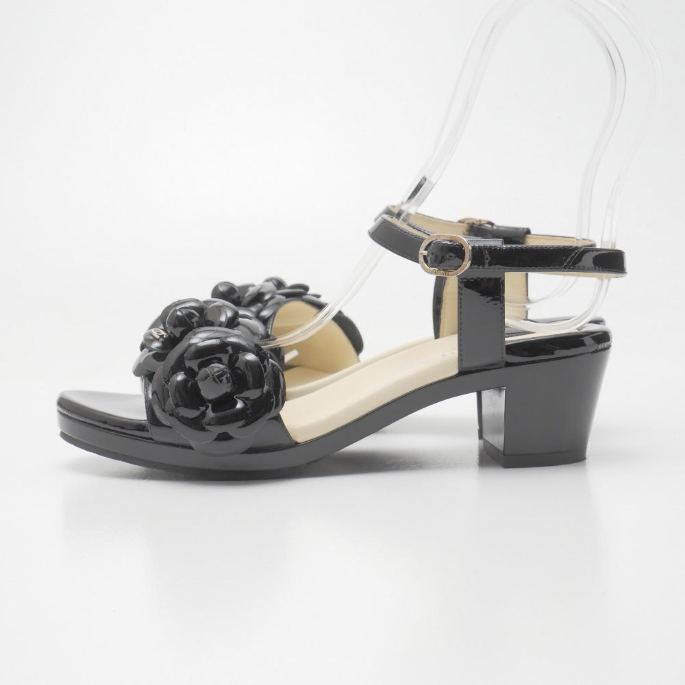 CHANEL Sandals Genuine Leather black G31402 35