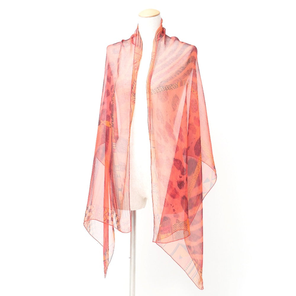 HERMES Stall silk Orange type Red type