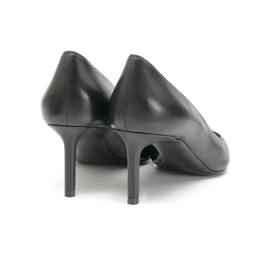 SAINT LAURENT PARIS pumps 480093 leather black Anya 37 1/2