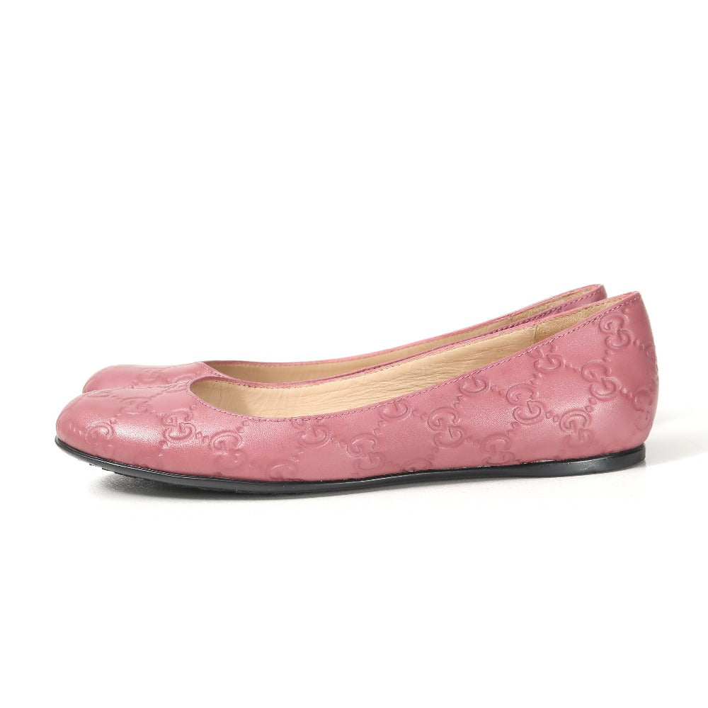 GUCCI Ballet shoes Sima leather pink Sima 368150 35.5