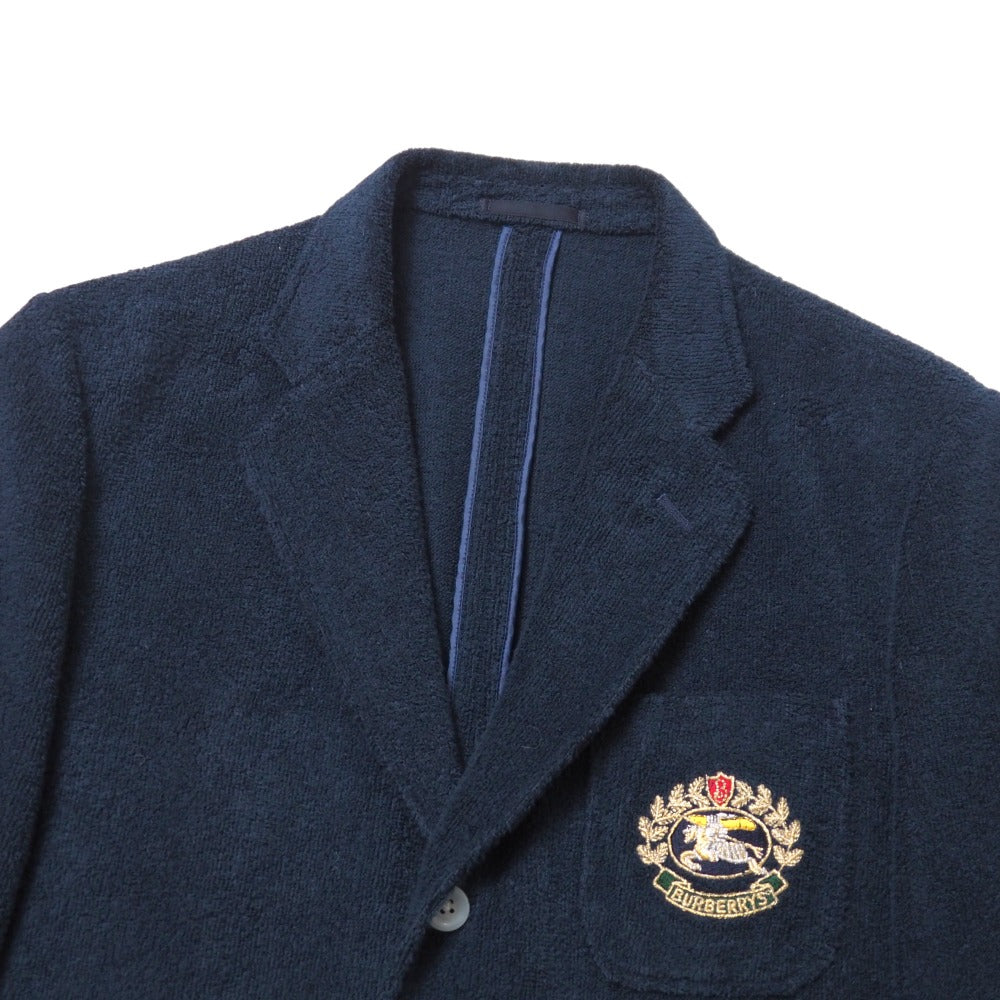BURBERRY tailored jacket 80% cotton, 20% nylon Navy WG291-407-29 M